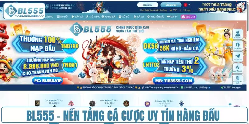 BL555 - Nền tảng cá cược uy tín hàng đầu Việt Nam
