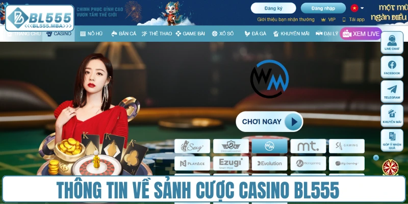 Chi tiết thông tin về chuyên mục Casino BL555