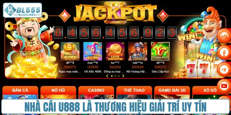 Nhà cái U888 là thương hiệu giải trí uy tín